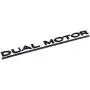 Compatible with Tesla Dual Motor Sticker 3D Car Rear Trunk Emblem Sticker for Tesla Accessories (Dual Motor)