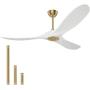 Ghicc White Ceiling Fan with Remote Control 50