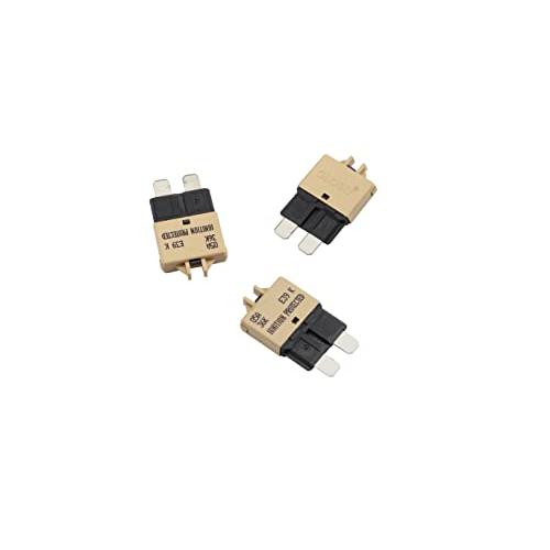 GLOSO E39 (T3) Manual Reset Circuit Breaker Fuse For Car Truck RV Automotive Marine Boat Trolling motor & Custom Wiring Audio battery protection/Low Profile ATC/ATO (5A - 3 Pack)