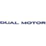 Custom Cut Graphics Dual Motor Badge Wrap for Tesla Model 3/S/X/Y, 2-pc Set (Gloss Blue)