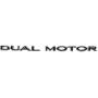 Custom Cut Graphics Dual Motor Badge Wrap for Tesla Model 3/S/X/Y, 2-pc Set (Gloss Black)
