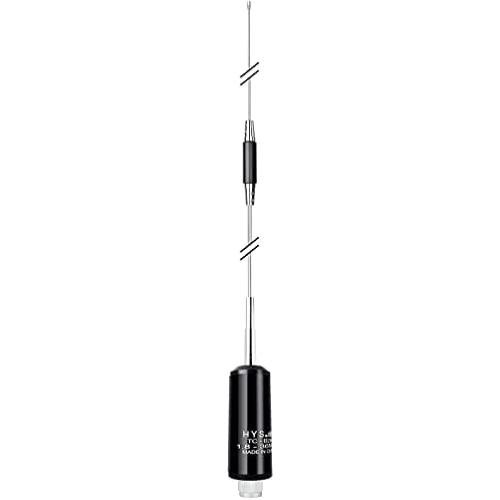 HYS 27Mhz CB Antenna 50.59inch Stainless Steel Shaft 1.8-36Mhz 120W Ham/Amateur Radio Antennas for CB Band Mobile/Handheld Radio