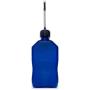 VP Racing Fuels 5 Gallon Square Motorsport Utility Jug Blue w/ 14 Inch Standard Hose. Features Close-Trimmed Cap and Neck for Tight Seal