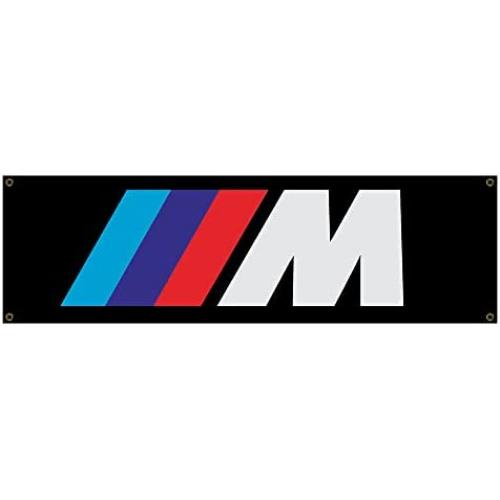 PAAPFG IIIM power LOGO Flag,Bavaria M LOGO Motorsport Flag Banner with 4 Brass Grommets 1.5x5FT (A)