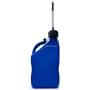 VP Racing Fuels 5 Gallon Square Motorsport Utility Jug Blue w/ 14 Inch Standard Hose. Features Close-Trimmed Cap and Neck for Tight Seal
