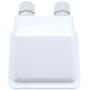 Quluxe 2 Pcs Solar Weatherproof ABS Solar Double Cable Entry Gland for Solar Panels, Motorhomes, Caravans, Boats and RVs- White