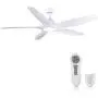 White Ceiling Fan, Newday 60 Ceiling Fans with Lights and Remote, Modern Large Ceiling Fans, Noiseless Reversible DC Motor, Big Indoor Ceiling Fans for Kitchen, Bedroom, Living Room (NEW)