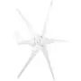 Wind Turbine Generator, Windmill Generator 800W Wind Turbine Businesses 5 Blade Wind Controller Turbine Generator Kit for Boats, Terraces, Cabins or Home(White 24V)