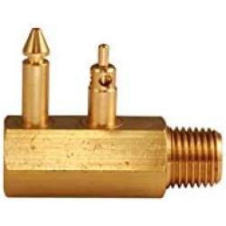 Attwood 8883-6 Brass Quick-Connect Tank Fitting 1/4-Inch NPT Male Thread for Johnson/Evinrude/OMC