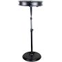 Comfort Zone CZHVP20S 20-Inch 3-Speed Slim-Profile High-Velocity Industrial Pedestal Fan with Aluminum Blades and Adjustable Tilt , Black