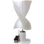 CHIXIA Micro DC Motor DIY Windmill Model Vertical Axis Wind Turbine Generator with Small LED Lights-White 10w (y5wog-001)