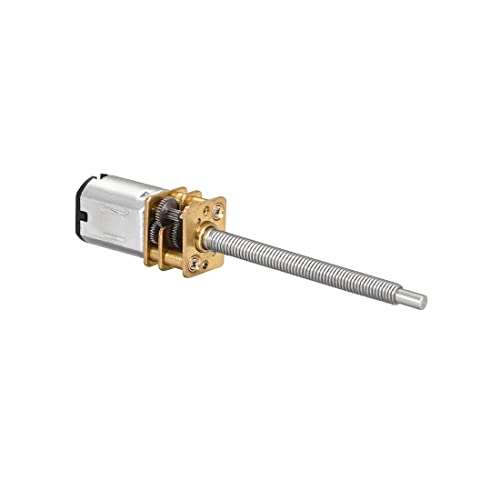 sourcing map DC Motor DC 6V 55RPM N20 Speed Reduction Gear with M3x34mm Screw Metal Gearbox
