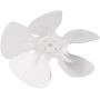 sourcing map DC AC Motor Aluminium Cooling Fan 5 Vanes Silver Tone 167mm Diameter