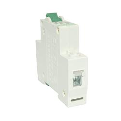 Haozheng Miniature Circuit Breaker DZ47-63 D6 DIN Rail Mount Circuit Breaker Low-Voltage 6A 110/230/400V 1 Pole for Motor, White