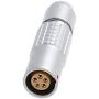 HangTon 0B PHG 2 Pin Free Socket Connector, Female Contact, Circular Push Pull Cable Receptacle