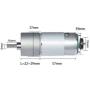 Bemonoc Encoder Metal Gearmotor 12V DC High Speed 120RPM Gear Motor with Encoder for Robotics