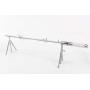 Lilys Home LB Spinner Adjustable Portable Battery Operated Outdoor BBQ Rotisserie Spit with Motor, Silver. Pro