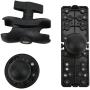 Fish Finder Mount, Black Marine Electronic Fish Finder Bracket Base Plate Kit RAM‑B‑111U Replacement for ECHOMAP Boat/Yacht Spare Parts