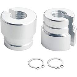 DEWHEL Billet Aluminum Throttle Bushings Compatible With BMW E30 E34 E28 E39 E36 M20 M30 M50 S14 M60 (Silve)