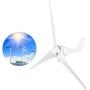 1600W Small Wind Generator Turbines Kit Wind Turbine Businesses 3 Blades Power Parts for Marine Home Charging(12V white)