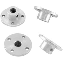 Eilumduo 4Pcs 8mm Rigid Flange Shaft Coupling Motor Guide Shaft Coupler Motor Connector Axis Bearing Fittings for DIY RC Model Shaft Connection