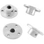 Eilumduo 4Pcs 8mm Rigid Flange Shaft Coupling Motor Guide Shaft Coupler Motor Connector Axis Bearing Fittings for DIY RC Model Shaft Connection