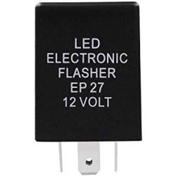 HUIQIAODS 12V 5-Pin EP27 FL27 Electronic LED Flasher Relay Fix LED Turn Signal Bulbs Hyper Flash Fix