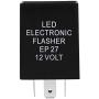 HUIQIAODS 12V 5-Pin EP27 FL27 Electronic LED Flasher Relay Fix LED Turn Signal Bulbs Hyper Flash Fix