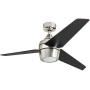 Honeywell 50604-01 Eamon Modern Ceiling Fan, Remote Control, LED, 52 inches, Brushed Nickel