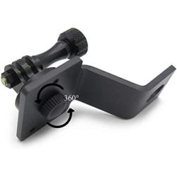 HTTMT- Motorcycle Rearview Mirror Camera Mount Bracket Holder Compatible With GoPro Hero 7/6/5/4 In Black 8 Colors Available [P/N: GZSP-SP-015]