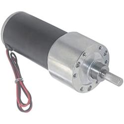 Xuulan Xianglaa-Motor Permanent Magnet 12V 24V DC Gear Motor, in DC Motor Adjustable Speed Reversed, High Torque Electric Low RPM 4 to 1270RPM, (Speed(RPM) : 24v 1270rpm, Voltage(V) : Package C)