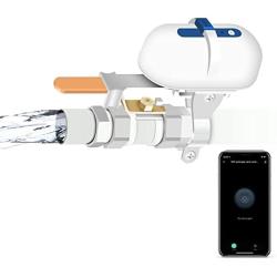 MOES WiFi Smart Water Valve, Water Shut Off Tool, Shower Timer Shutoff, Sprinkler Controller, Work with Tuya Smart Life APP, Compatible with Alexa and Google Home, No Hub Required, White