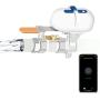 MOES WiFi Smart Water Valve, Water Shut Off Tool, Shower Timer Shutoff, Sprinkler Controller, Work with Tuya Smart Life APP, Compatible with Alexa and Google Home, No Hub Required, White