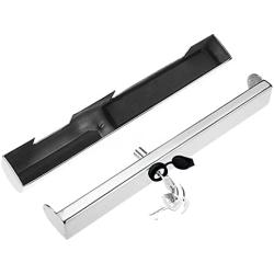 Denpetec Outboard Motor Lock with 2 Keys Stainless Steel Boat Marine Accessories Outboard Engine Lock(Silver - 1pc 12x1.56x1.83)