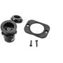 MotorGuide 8M0092066 Trolling Motor Receptacle — for 10-Gauge and 8-Gauge Wire, with Composite Mounting Plate, Black