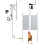 CO-Z Automatic Chicken Coop Door, Auto Chicken Door with Timer, Electric Poultry Chicken Coop Door Opening Motor with Remotes, Full Aluminum Coop Door with Light Sensing Operator for Smart Home Farms