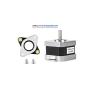 Creality Upgraded 3D Printer 42-34 Stepper Motor Set (2 Phase 0.8A 1.8 Degree 0.4N.M) with Rubber Vibration Dampers and M3 Screw for Ender-3 V2 Z-Axis, for CR-10 10S Ender 3/ Pro Ender 5 3D Printer