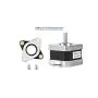 Creality Upgraded 3D Printer 42-34 Stepper Motor Set (2 Phase 0.8A 1.8 Degree 0.4N.M) with Rubber Vibration Dampers and M3 Screw for Ender-3 V2 Z-Axis, for CR-10 10S Ender 3/ Pro Ender 5 3D Printer