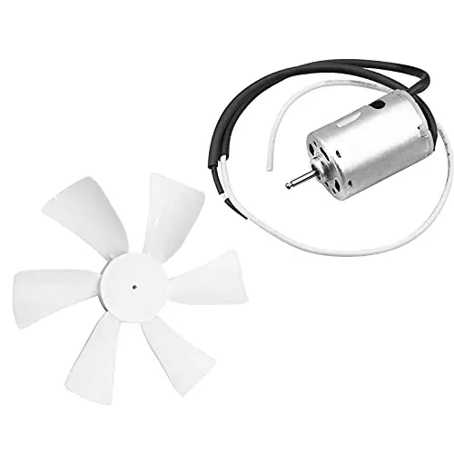 RVMATE 6 inch Replacement White RV Vent Fan Blade for RV with 12V D-Shaft RV Vent Motor RVMATE 6 inch Replacement White RV Vent Fan Blade for RV with 12V D-Shaft RV Vent Motor