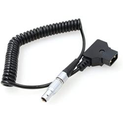 ZBLZGP D-tap to 0B 6 Pin Male Power Cable for DJI Wireless Focus Motor (Straight Coiled Cable)