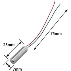 DGHAOP 6Pcs DC Coreless Motor 1.5v-3v Waterproof Micro Vibration Mini Vibrating Motor for Electric Toothbrush Toys Dental Equipments, 7mmx25mm 5000-24000rpm
