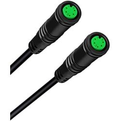 Zeekpowa Electric Bike Computer Extension Cable Female to Female for Bafang BBS01 BBS02 BBSHD Motors Front Rear Hub Motor
