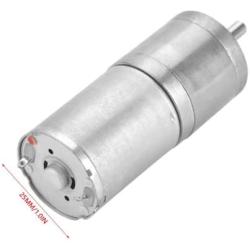 DC 12V Metal Gear Motor Low Speed for Electronic Lock Robot Electric Curtain 25mm 25GA-370(60RPM)