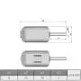 Fielect 20Pcs DC Motor 3V 20400RMP Mini Electric Motor Round Shaft Miniature Micro Motors for RC Boat DIY Airplane Toys Model DIY Hobby