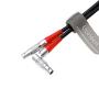 LBUS Cable ARRI Camera Lens Motor Line Right Angle 4 pin Male to Straight 4 pin Male Cable for Arri LBUS FIZ MDR Wireless Focus CFORCE Lens Motor Cable