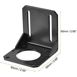 MECCANIXITY Motor Bracket Motor Mounting Holder 68x65x68mm Black for 50KTYZ Motor