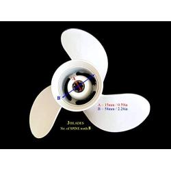 Boat Motor New Aluminium Propeller Assy 683-45943-00-EL for Yamaha Parsun Makara Outboard 3X9 1/4X10 1/2 Right, fit 9.9, 15, 20 HP 2/4-stroke Engine