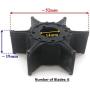 BODAO 6L2-44352-00 Boat Engine Water Pump Impeller for Yamaha 20/25HP Outboard Motor