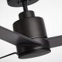 Noble Home Ceiling Fan with Remote Outdoor Wet Rated Fixture with Premium DC Motor and 6 Speed Controller Downrod Mount for Overhead Hanging, Bronze, 54 Inch