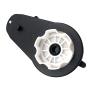 DEVMO 12V550 40000RPM Gearbox with High Torque 12V DC Motor for Kids Ride on Car SUV Parts, Electric Motor with Gear Box High Speed RS550 DC Motor Match Children Ride on Toys Accessories